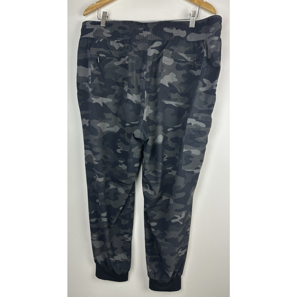 Chicos Zenergy Camo Joggers Black Gray Camouflage Cargo Leisure 3.5 Plus Size 18 - Picture 9 of 11